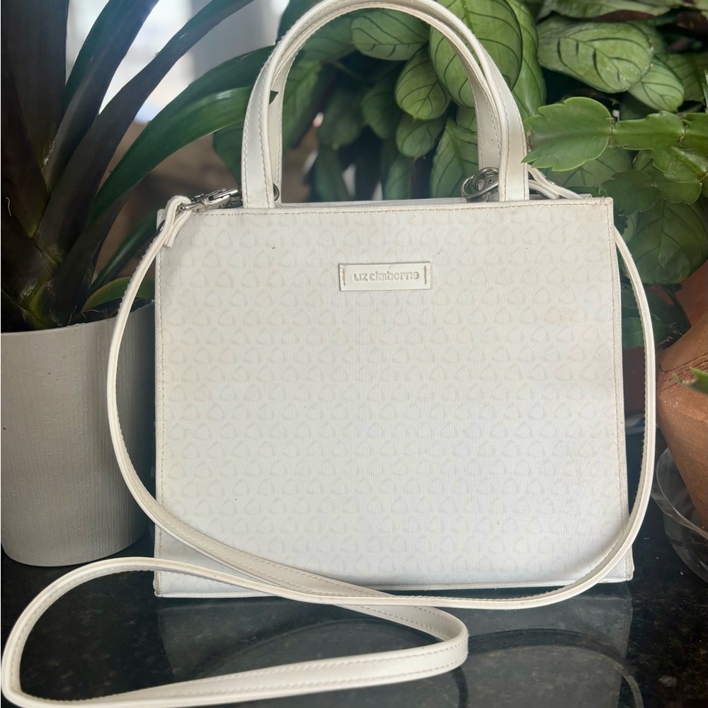 Vintage Liz Claiborne Cream Satchel